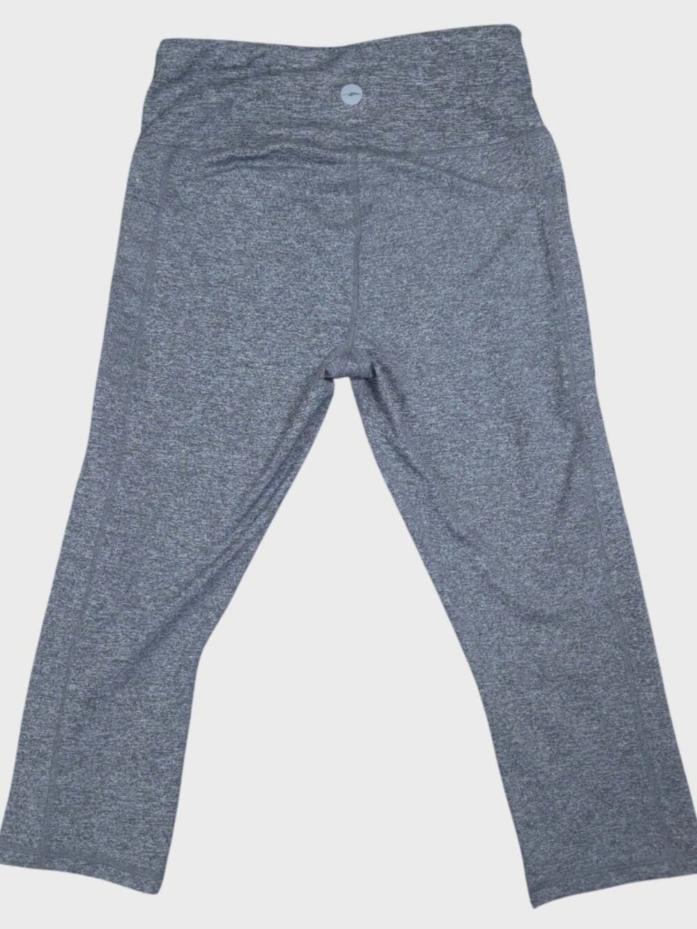 Avia Womens Gray Cropped Leggings Small Capri Yoga Pants Activewear Mid Rise - Picture 2 of 7